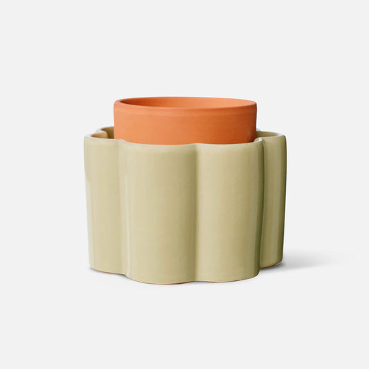 Paula self-watering pot - Green | Pepin.