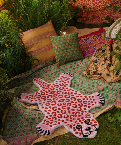 Pinky Leopard Rug - Small | Doing Goods