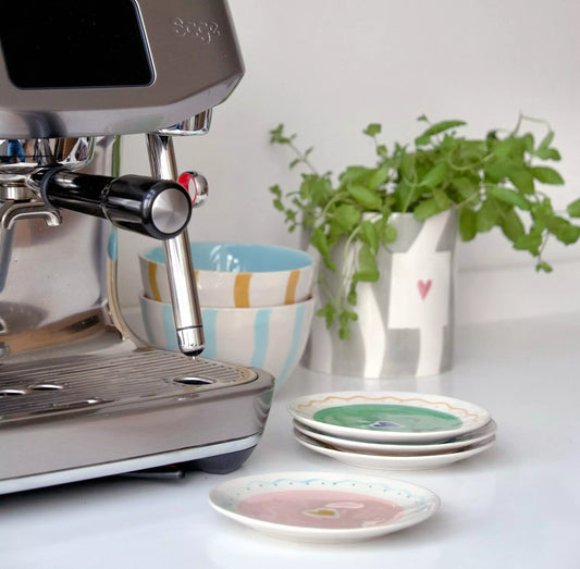 Bord Swirly Hearts - set van 4 | And Nook