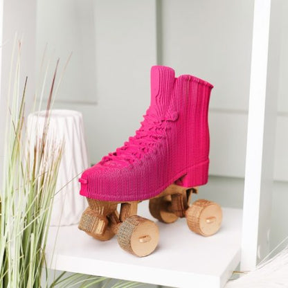 3D Cardboard Sculpture Puzzle - Rollerskates | Cartonic - de inKijk