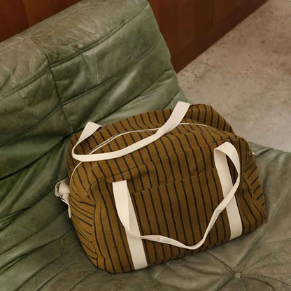 Bowling bag - Raphael - Olive Tennis Stripes | Rose in April