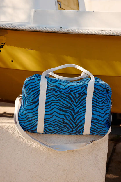 Bowling bag - Raphael - Zebra Greek Blue | Rose in April
