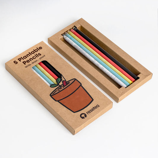 Set of 5 plantable pencils | Resetea