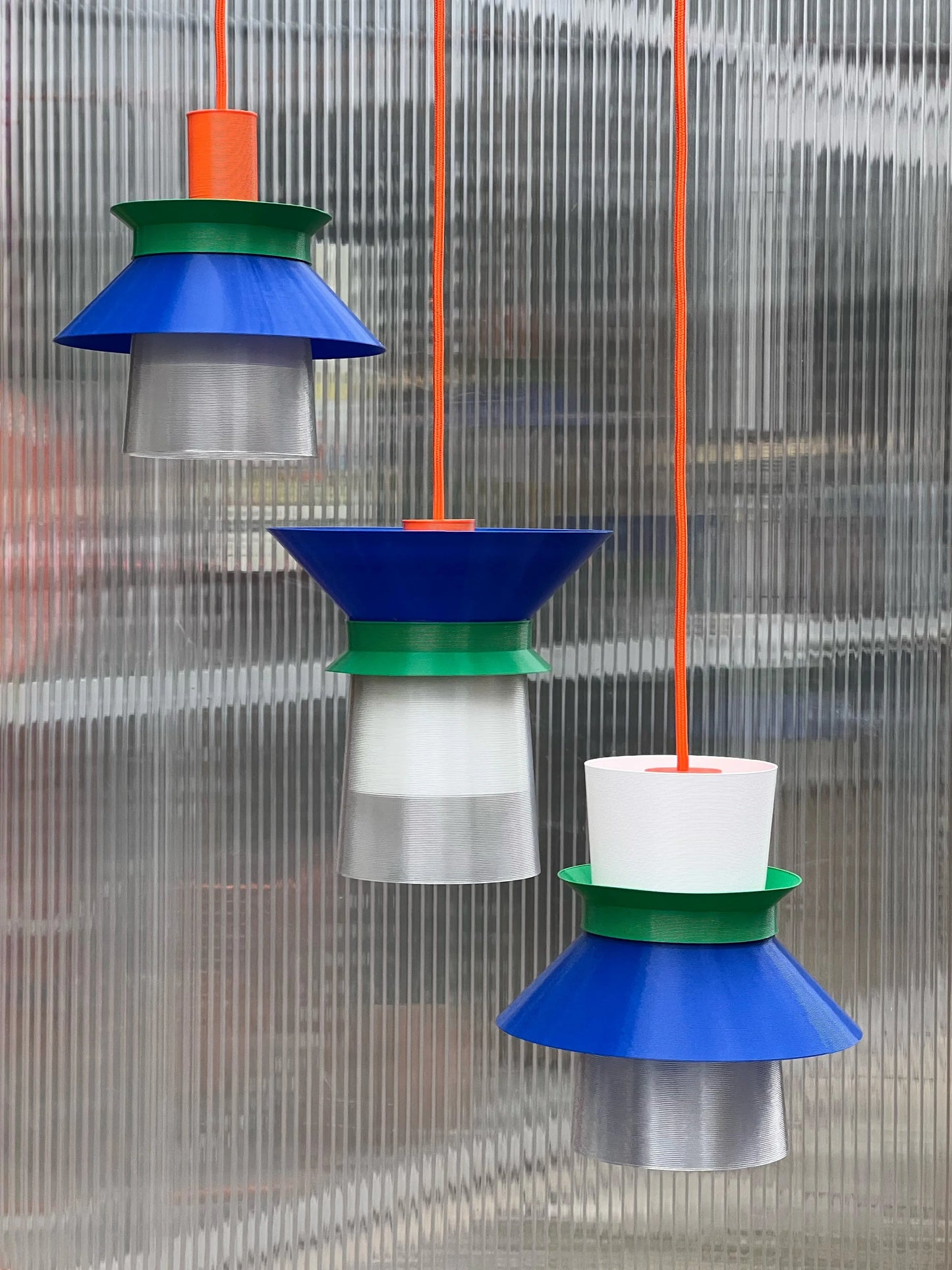Hanglamp Romi - oranje kabel | Warren & Laetitia