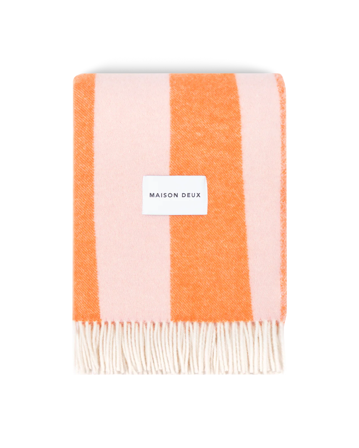 Rough Stripe Plaid - Pink Carrot  | Maison Deux