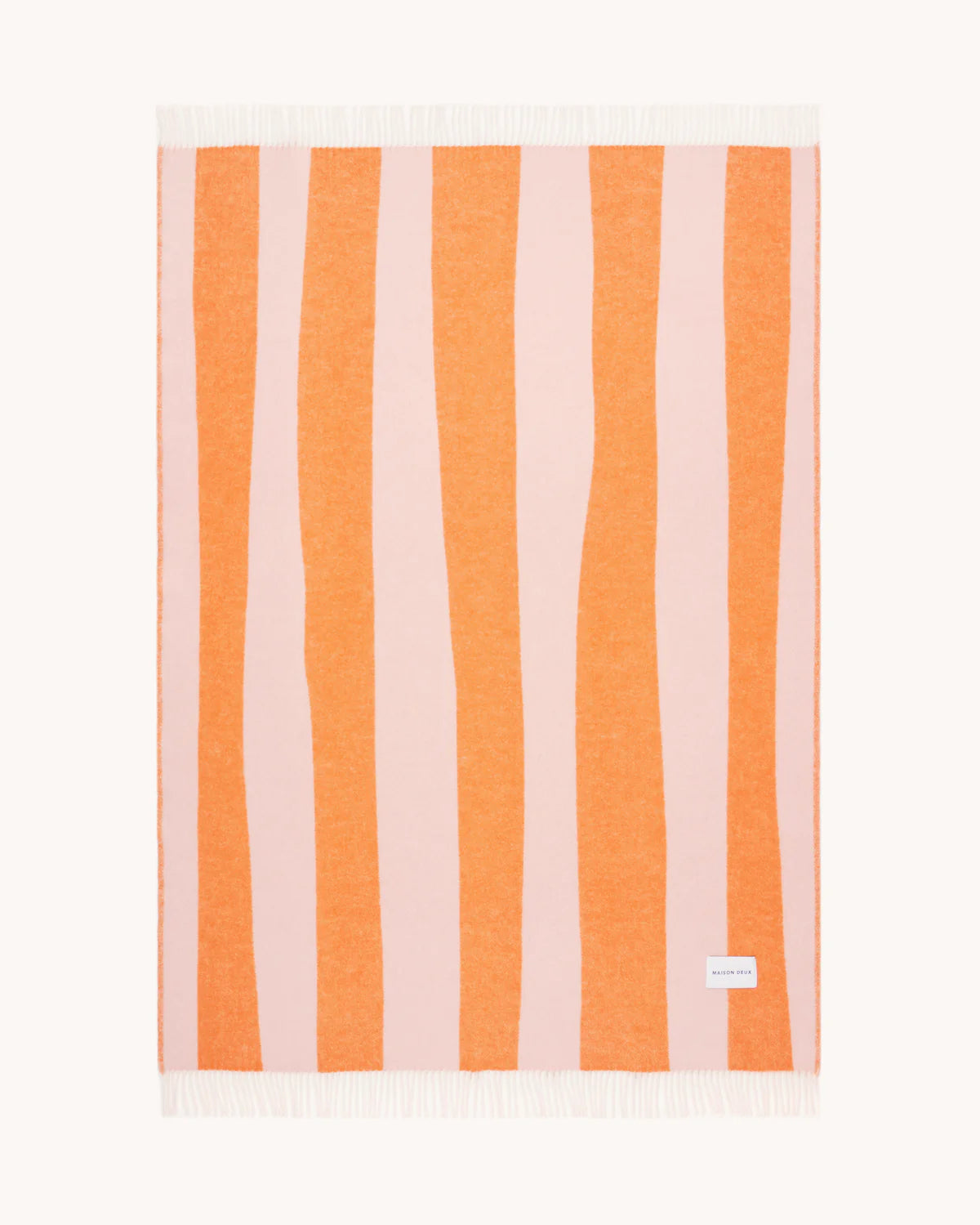 Rough Stripe Plaid - Pink Carrot  | Maison Deux