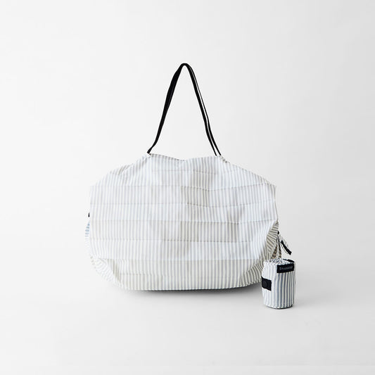 Shupatto foldable bag M - Stripe (Sen) | Shupatto