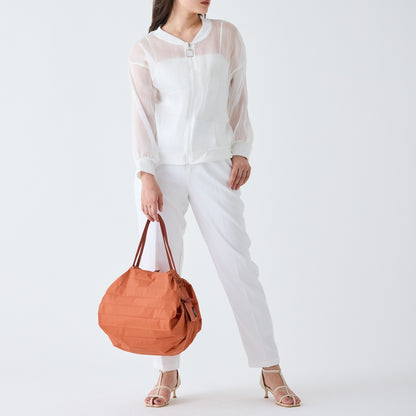 Shupatto foldable bag M - Brick Brown | Shupatto