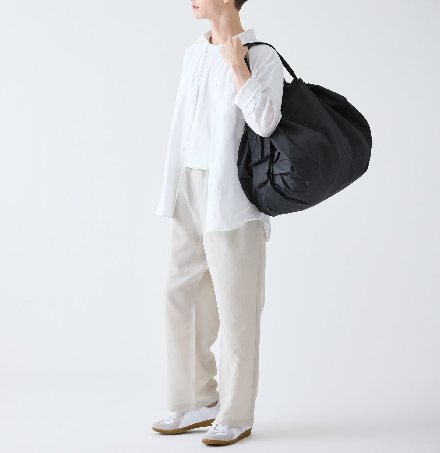 Shupatto foldable bag L - Jet Black | Shupatto