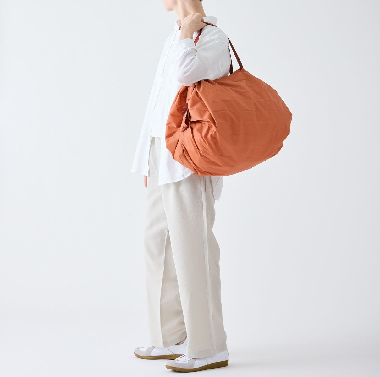 Shupatto foldable bag L - Brick Brown | Shupatto