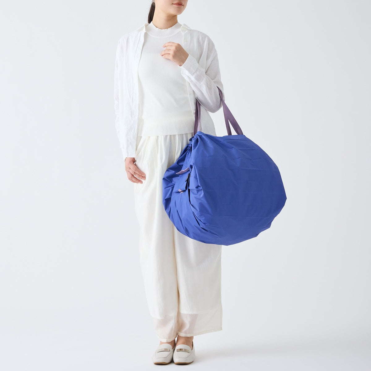 Shupatto foldable bag L - Foggy Lake | Shupatto