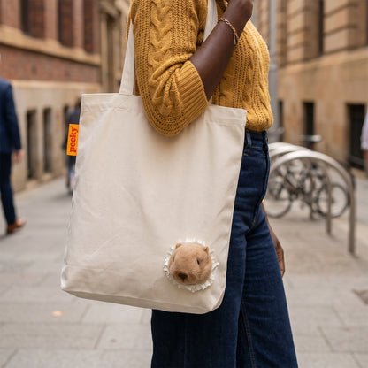 Peeky Tote Bag - Capybara | Suck UK