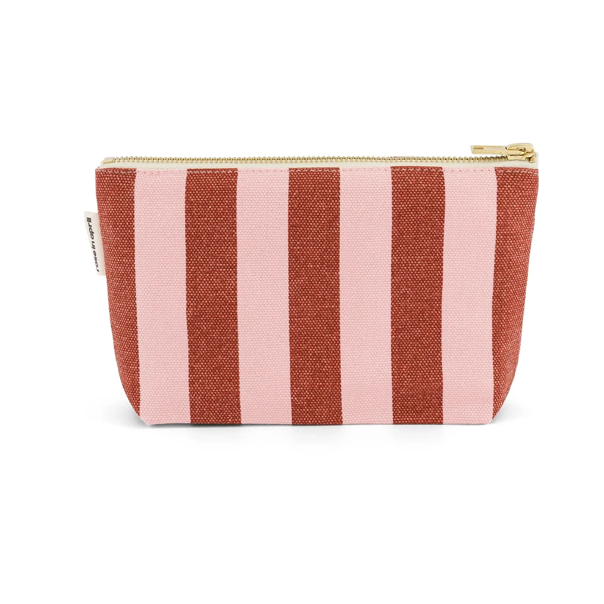 Pouch - Sofia - Brick/Chamallow Stripes | Rose in April