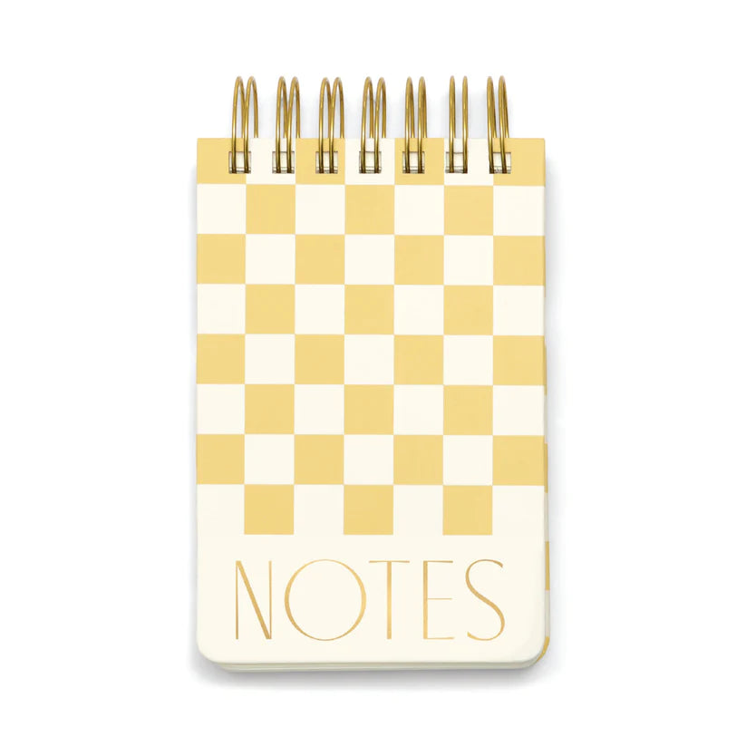 Twin Wire Notepad - Checks | Designworks Ink