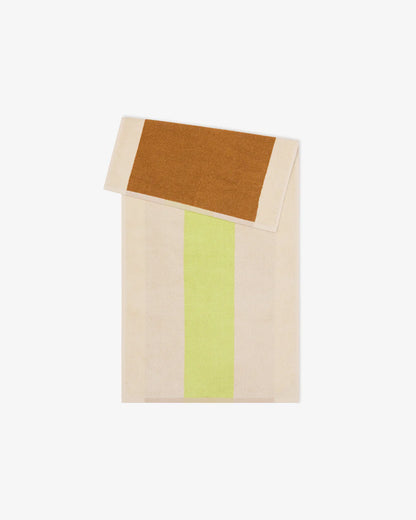 Handdoek - Martens & Martens collectie - Lime/Toffee | SUITE702