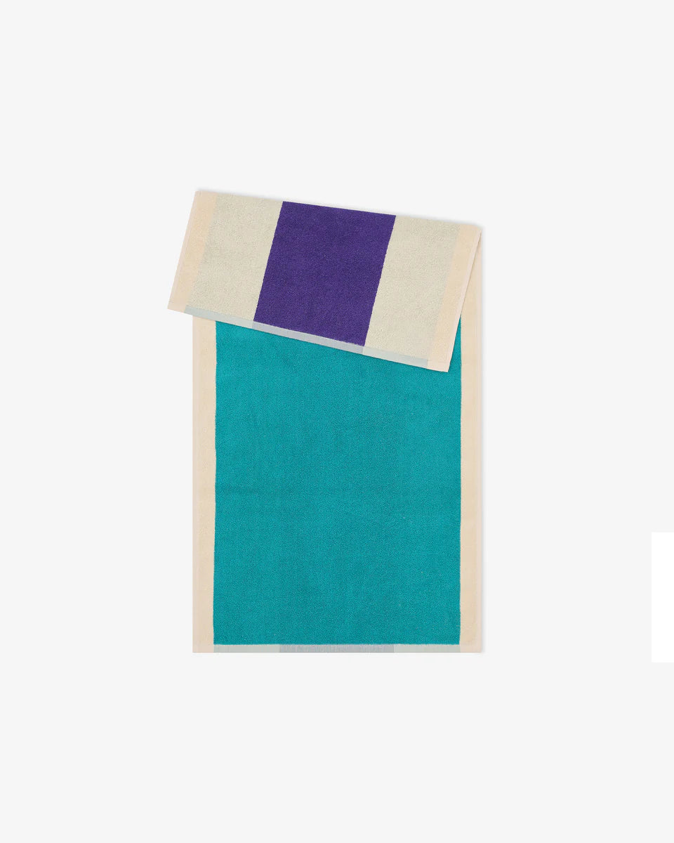Handdoek - Martens & Martens collectie - Turquoise/Purple | SUITE702