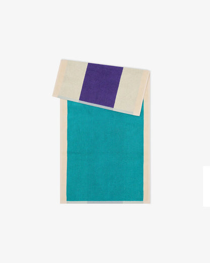 Handdoek - Martens & Martens collectie - Turquoise/Purple | SUITE702