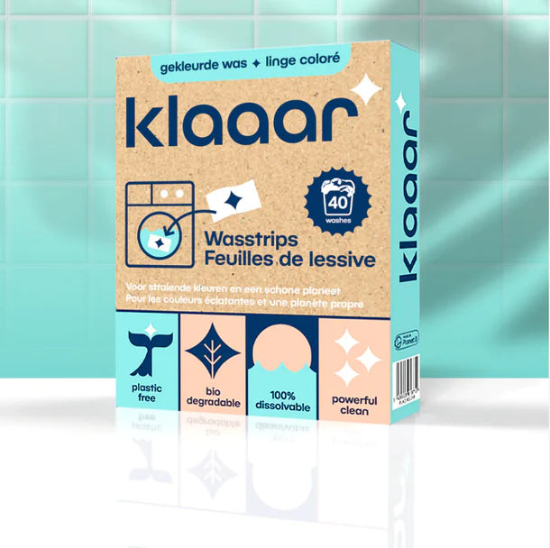 Klaaar wasstrips voor gekleurde was ( 40 wasbeurten ) | Wondr Care - de inKijk