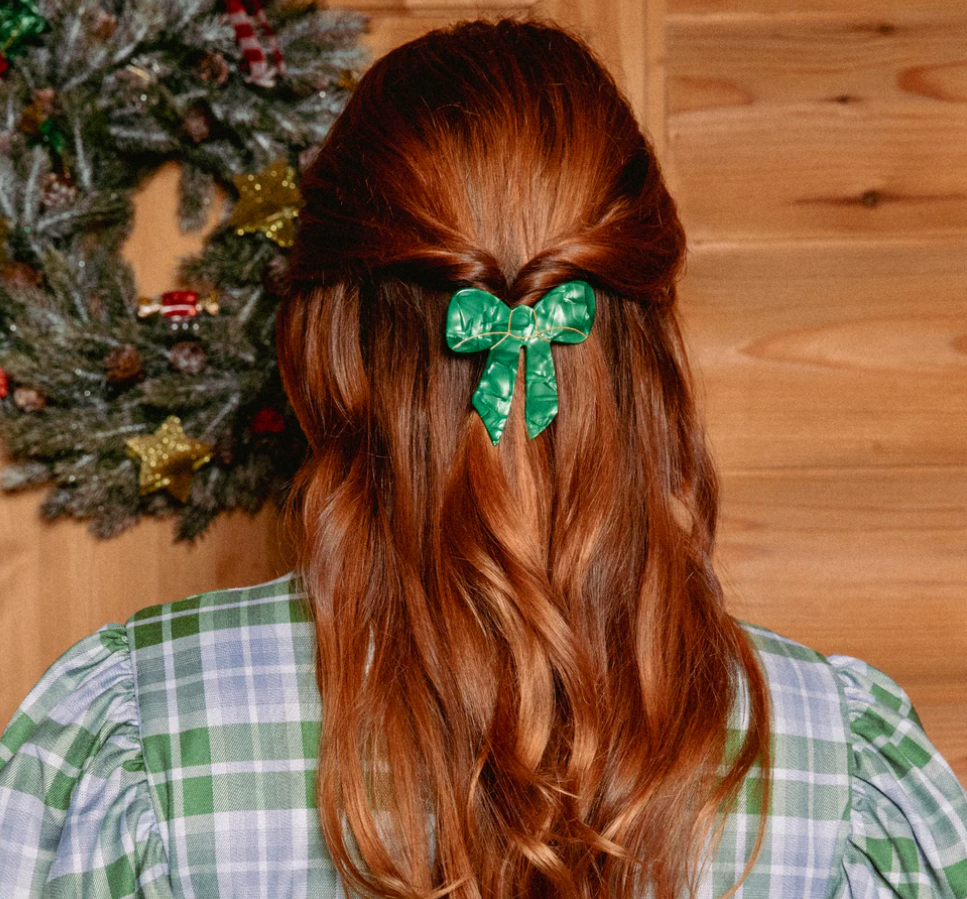 Green Ribbon - French Barette | Coucou Suzette