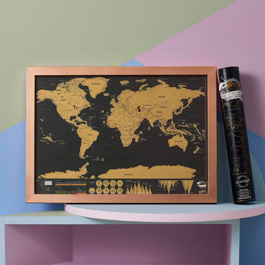 Scratch map deluxe travel | Suck UK - de inKijk