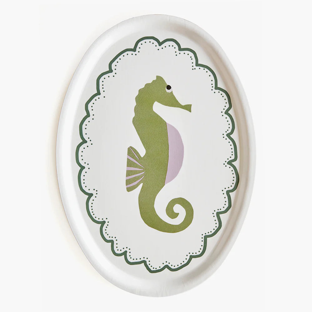 Seahorse -  Oval Serving Tray | BLU KAT