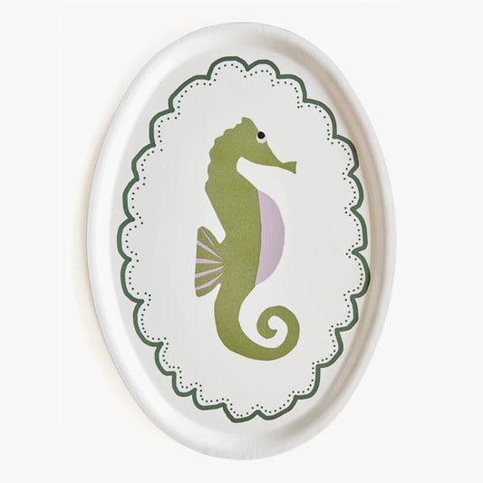Seahorse -  Oval Serving Tray | BLU KAT