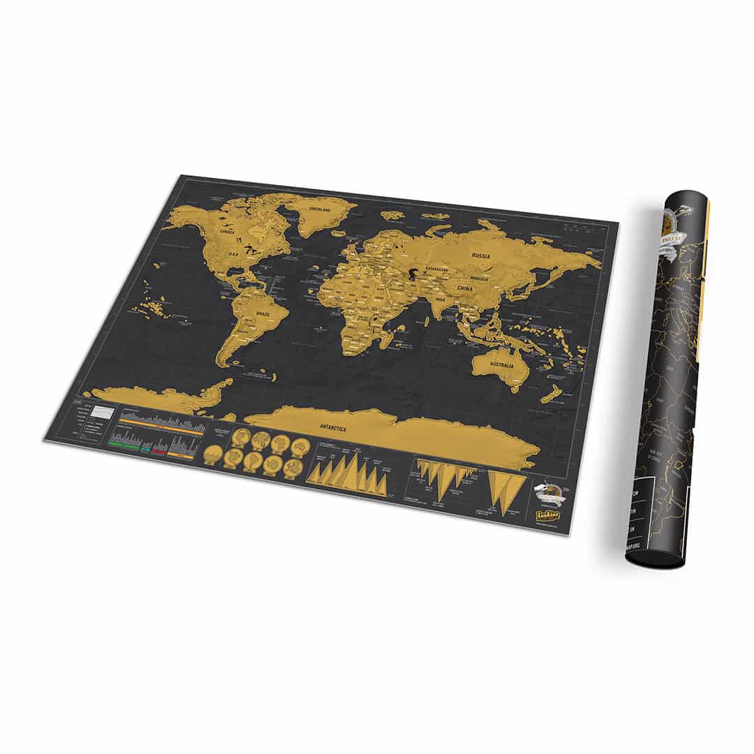 Scratch map deluxe travel | Suck UK - de inKijk