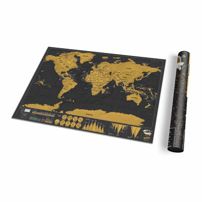 Scratch map deluxe travel | Suck UK - de inKijk