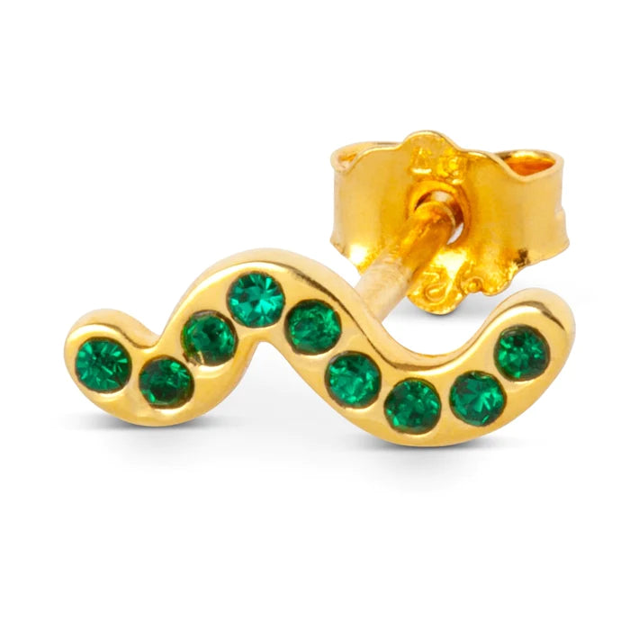 Snaky - Gold/Green - 1 stuk | LULU Copenhagen