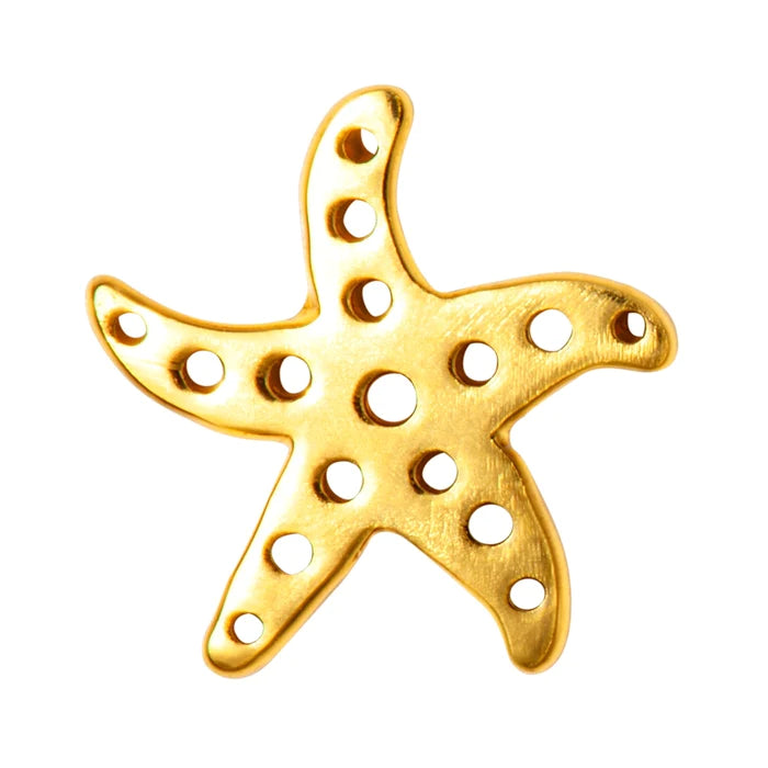 Starfish - Gold Plated - 1 stuk | LULU Copenhagen - de inKijk