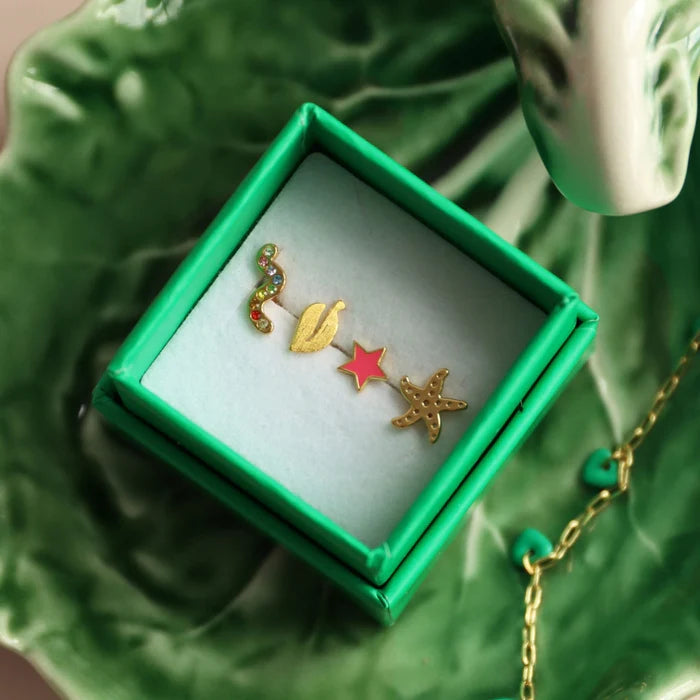 Starfish - Gold Plated - 1 stuk | LULU Copenhagen - de inKijk