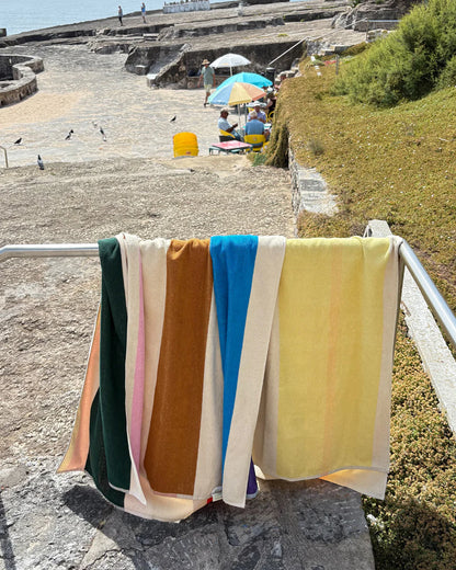 Strandlaken - Martens & Martens collectie - Aqua/Orange/Purple/Yellow | SUITE702