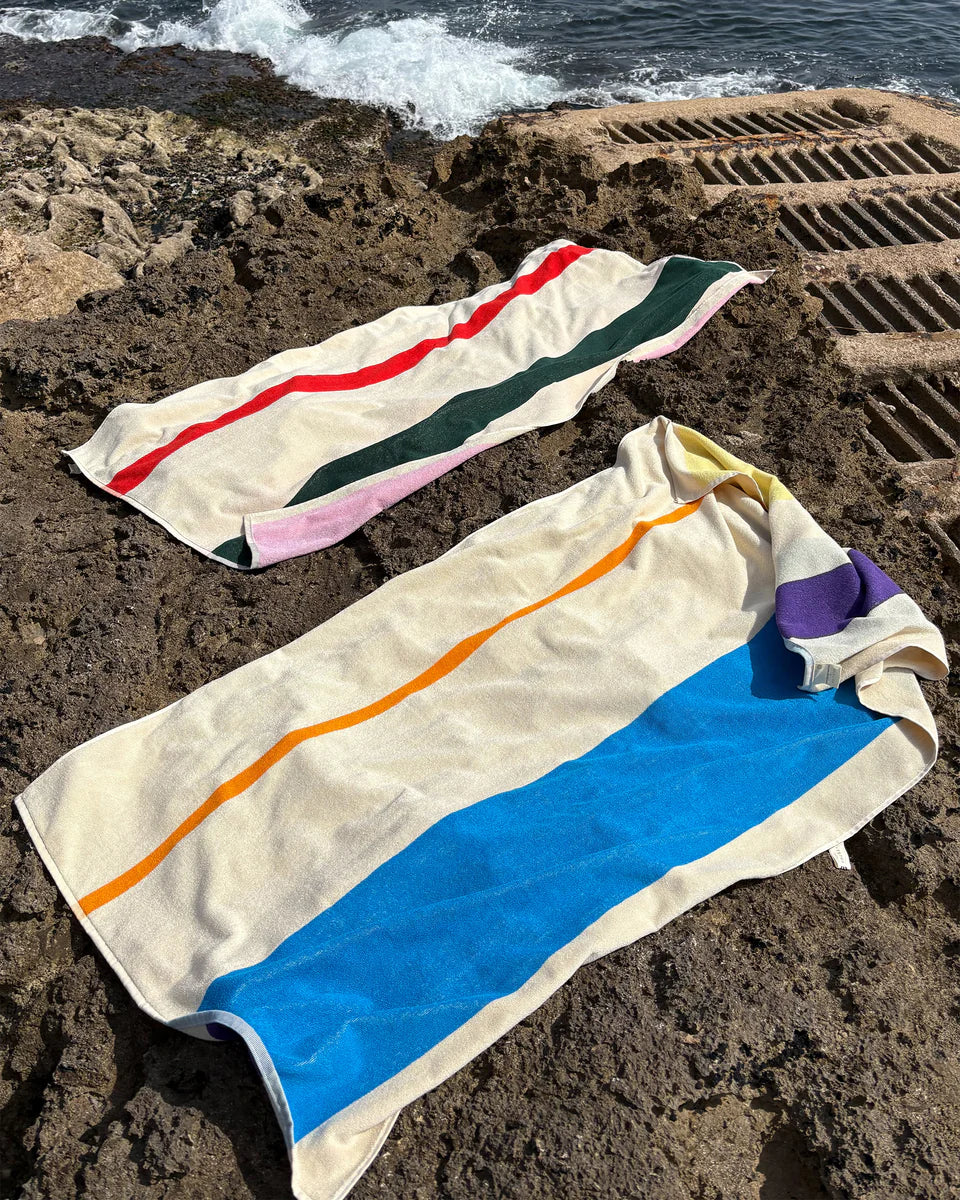 Strandlaken - Martens & Martens collectie - Aqua/Orange/Purple/Yellow | SUITE702