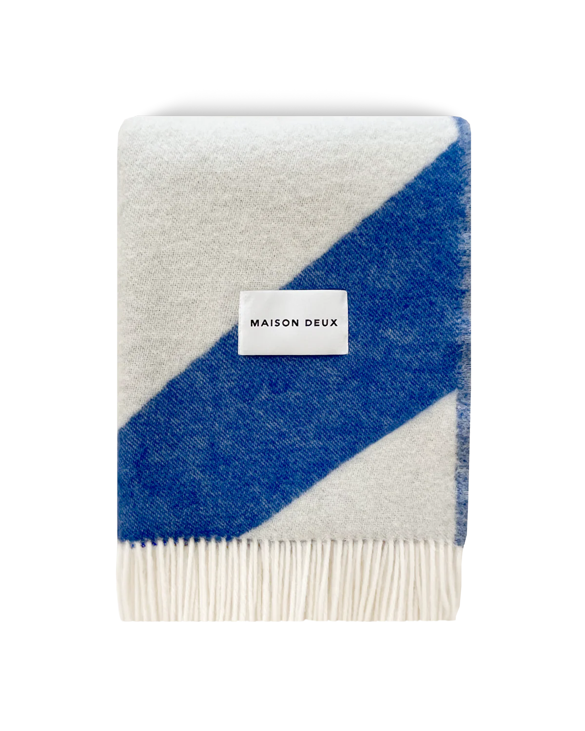 Swirl Plaid - Cobalt Blue White | Maison Deux