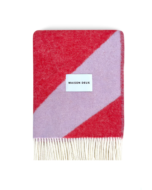 Swirl Plaid - Lilac Red | Maison Deux