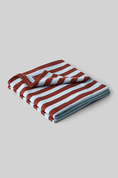 Throw - Terracotta / Light Blue | Studio About