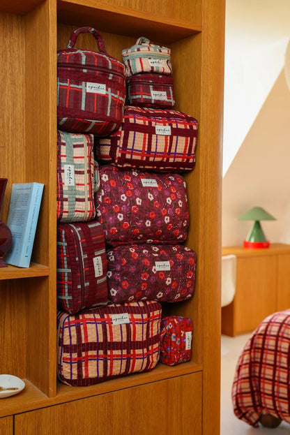 Trousse de Toilette Parijat - Tartan Fossil | Apaches