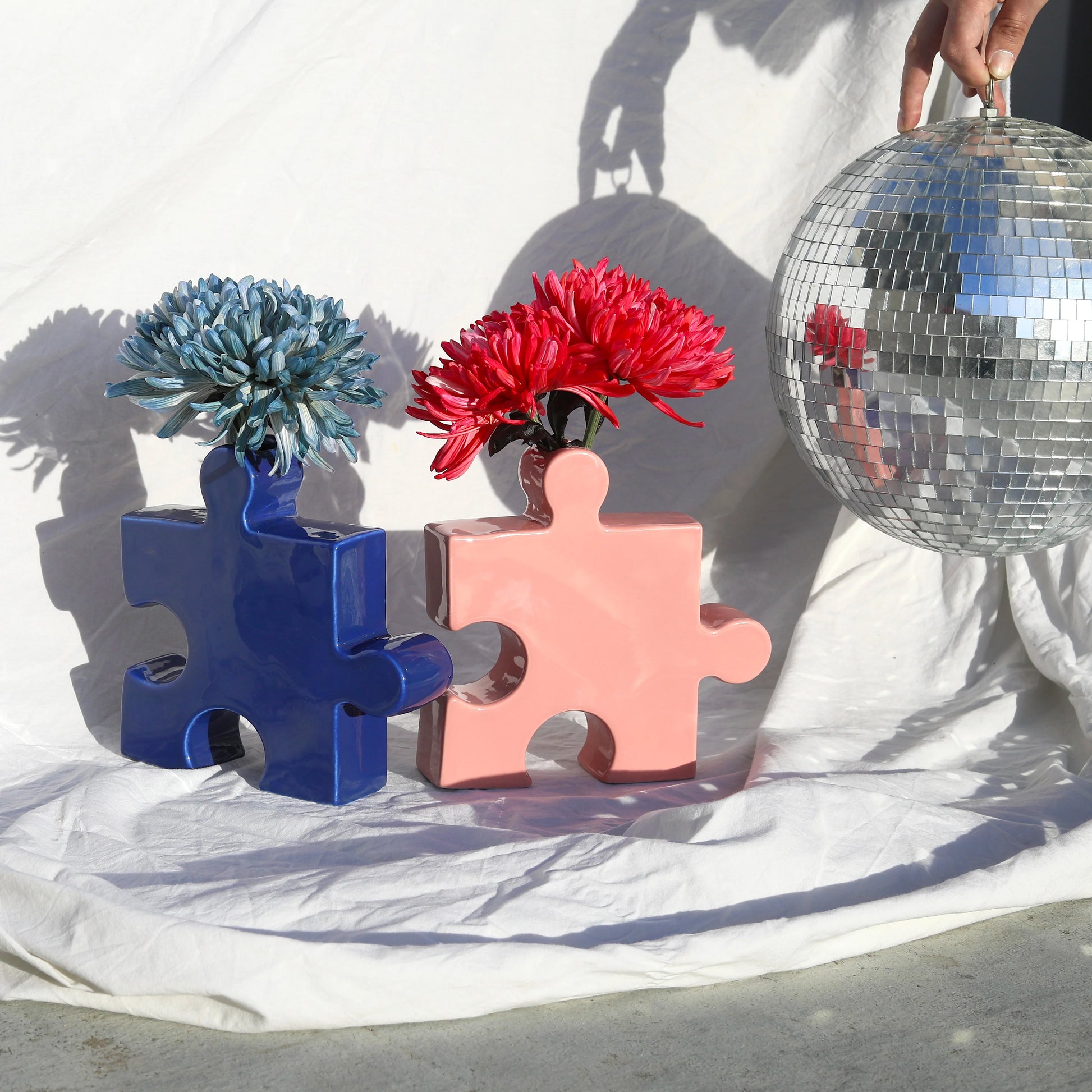 Vase puzzle - blue | Fluid market - de inKijk