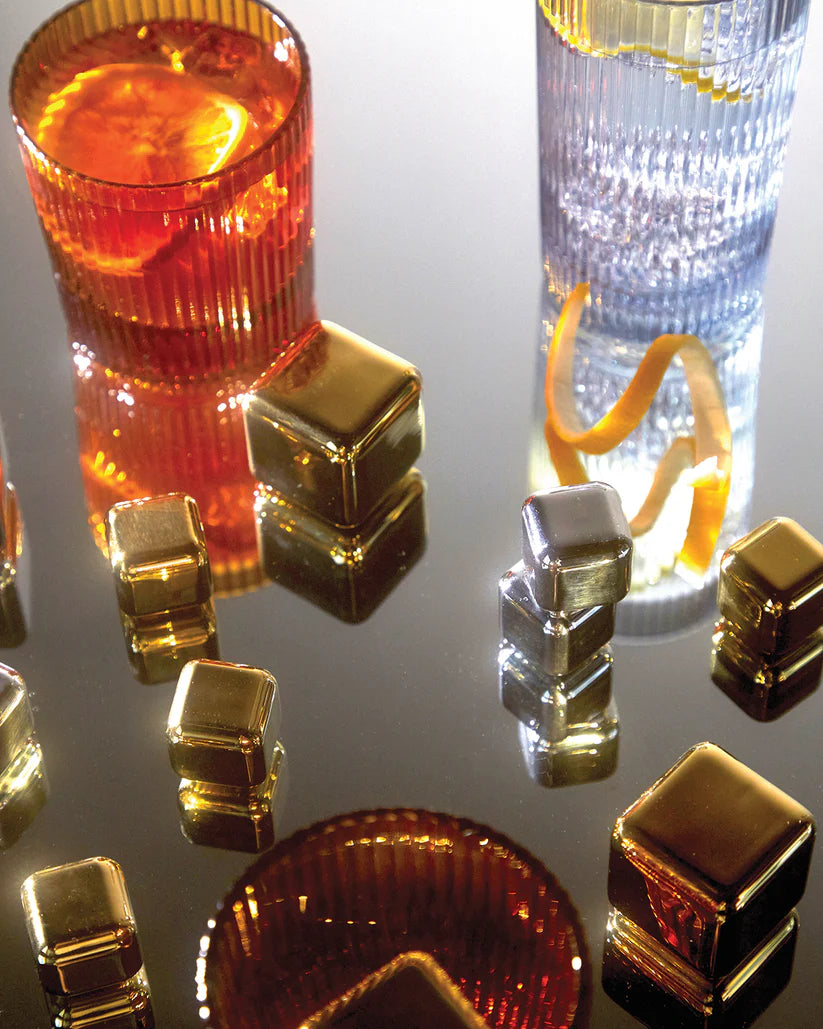 Ruby Cocktail Chillers - gold - set van 4 | Here's How