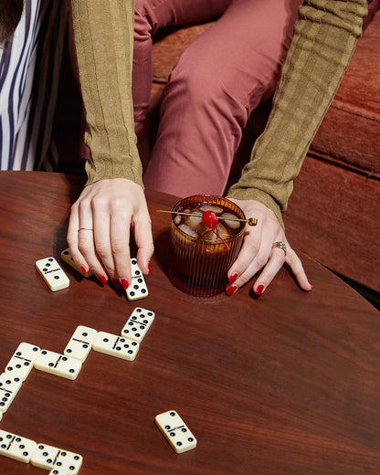 Scout Lowball Glass - amber - set van 2 | Here's How - de inKijk