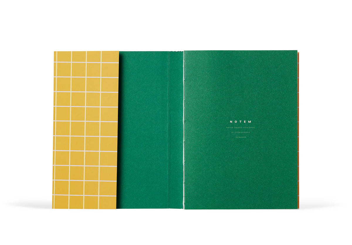 Uma notebook small - ochre check | Notem-Studio - de inKijk