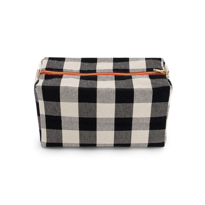 Wash bag - Vic - Big Vichy Greige | Rose in April