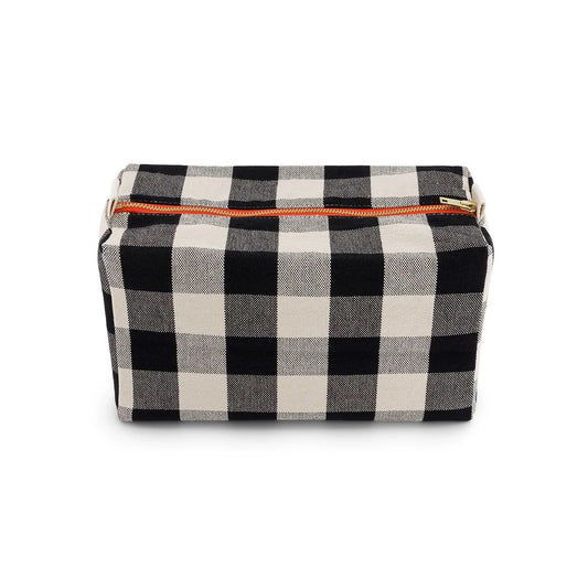 Wash bag - Vic - Big Vichy Greige | Rose in April