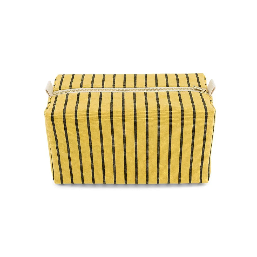Wash bag - Vic Canvas - Black/Bambou Stripes | Rose in April