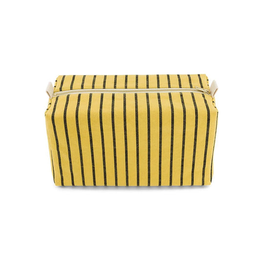 Wash bag - Vic Canvas - Black/Bambou Stripes | Rose in April