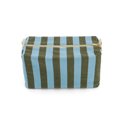 Wash bag - Vic - Olive/Blue | Rose in April