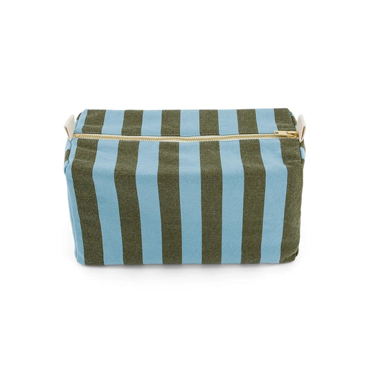 Wash bag - Vic - Olive/Blue | Rose in April