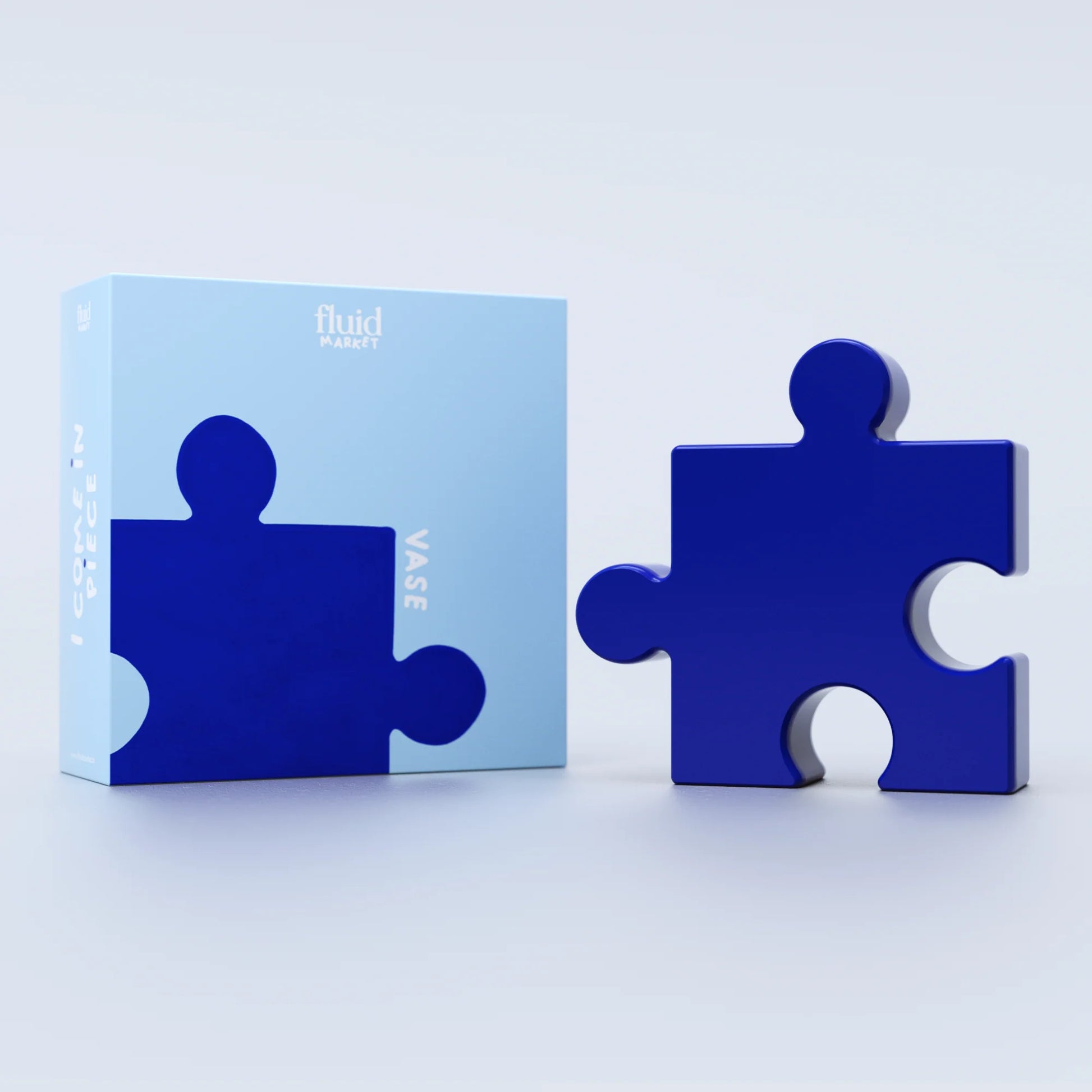 Vase puzzle - blue | Fluid market - de inKijk