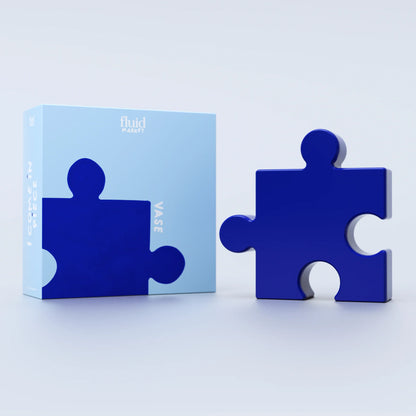 Vase puzzle - blue | Fluid market - de inKijk
