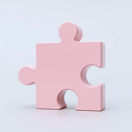 Vase puzzle - pink | Fluid market